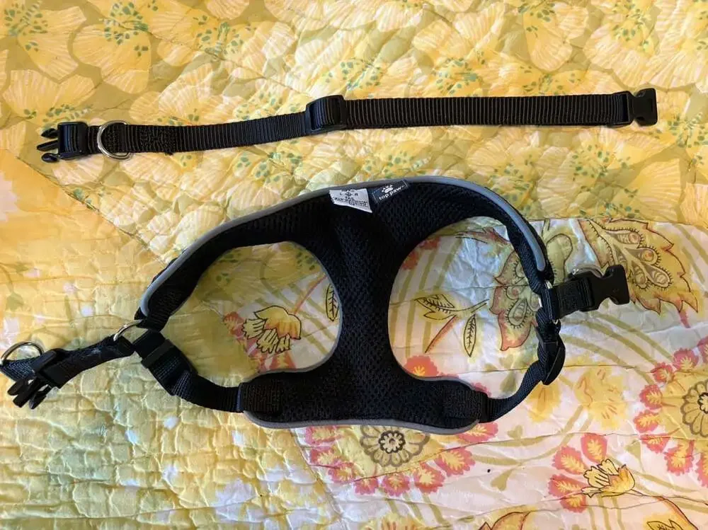 EUC Top Paw Reflective Mesh Dog Harness W/ Adjustable Straps, Black, X-Small